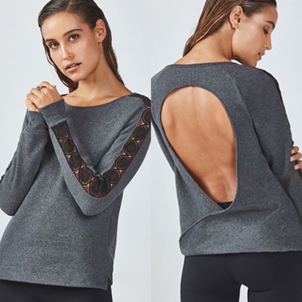 ⭐️Never worn ⭐️Fabletics Maura Gray Pullover